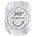 SLEEP ZONE Mattress Topper Full Size Mattress Pad, Cooling Quilted Fitted Mattress Cover, Machine Washable Mattress Protector, Soft Fluffy Down Alternative, Deep Pocket 8~21 inch (White, Full)