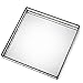 Glass Tray Mirrored Bottom Decorative Bathroom Vanity Makeup Organizer Jewelry Display Perfume Holder Dresser Décor Candle Tray 10 x 10 Square J Devlin Tra 102