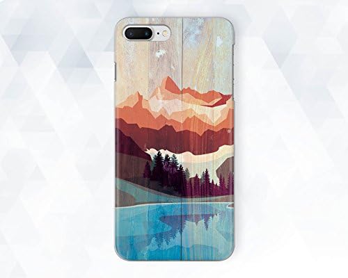 Wood Wooden Art Forest Nature Mountains Phone Case For iPhone 6 6s Plus 7 8 Plus X 10 Case Cover For Samsung S6 S7 S8 S9 Plus
