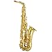 Costzon Alto Saxophone, E-Flat Gold Lacquer Finish, High F Key, Full Set Accessories with Carry Case, Neck Straps, Mouthpiece, Cork Grease, Reed, Cleaning Cloth Rod, Gloves for Beginner Student