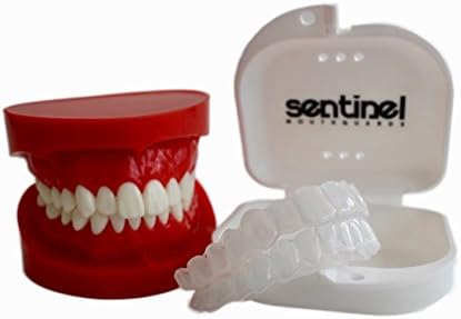 Upper &amp; Lower Soft Dental Night Guards For Nighttime Tongue Biting. Soft Custom Fit Mouthguard To Protect Tongue Damage From Nocturnal Tongue Biting (Youth)
