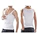 Mens Slimming Body Shaper Undershirt Vest Shirt Abs Abdomen Shaperware (Large, White)