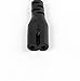 ANYQOO 6 Feet Power Adapter Extension Cord Wall Cord Cable (Black-01)