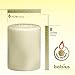 BOLSIUS 3 Wick Ivory Pillar Candle Large – 6x8 Inches - Premium European Quality - 100 Hours Burning Time - Smooth And Smokeless Flame - Relight Unscented Wedding, Dinner, Party, and Décor Candle