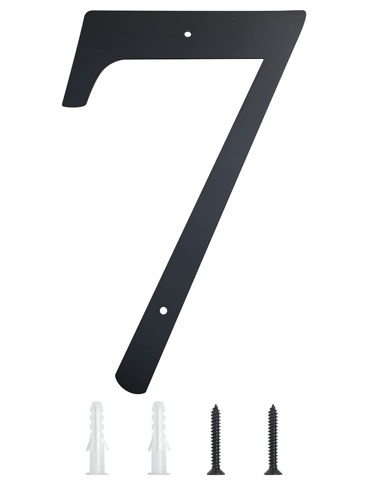 11 Inch Super Large House Numbers, Modern Address Numbers Elegant Black Finish Numbers Solid Metal House Sign for Door Plate for Home Gate Building Store Mailbox (7)