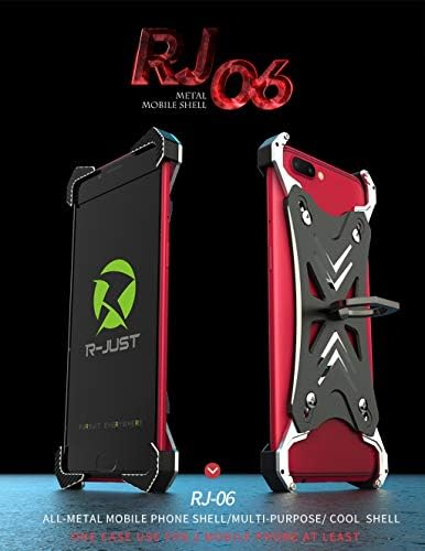 Oppo R11/R11 Plus case, Sanhezhong Slim Shockproof Aluminum Metal Protection Mechanical Armor Back Cover Case for Oppo R11/R11 Plus (Black)