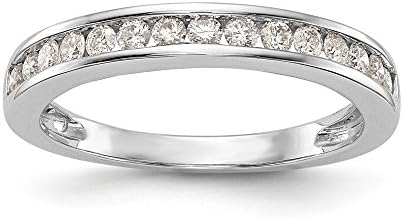 14k ホワイトゴールド ダイヤモンド 結婚指輪 サイズ7 00 ブライダル ファイン ジュエリー 女性用 ギフト