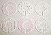C102 Baby Girl Nursery Closet Clothing Size Dividers Pink Roses Set of 6 (1.25 Inch Rod)