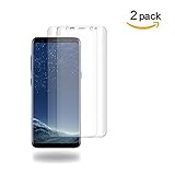[2 PACK] Samsung Galaxy S8 Screen Protector (Case Friendly), Goreson [Full Coverage] PET Soft Flexible TPU film with Lifetime Replacement Warranty