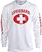 Ann Arbor T-shirt Co. Lifeguard | White Guard Unisex Uniform Costume Long Sleeve T-Shirt for Men Women - White, L