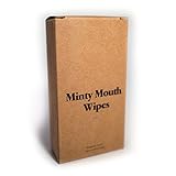 Pack of 20 Individual Packets - Minty Mouth Wipes – Great for Wine or Coffee Stains – Freshen Up After a Meal or On the Go – TSA Approved, Travel Safe, No Harsh Chemicals – Mint Flavored