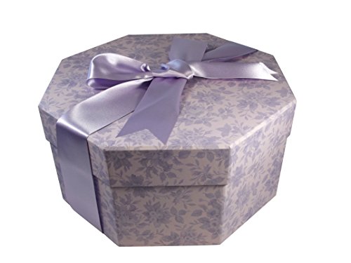 Colorful Hat Box -- Water Roses Lilac (Large) - Thumbnail 4