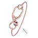 MANZHEN Stethoscope Caduceus Doctor Nurse Charm Bangle Bracelets for RN Graduation Gift