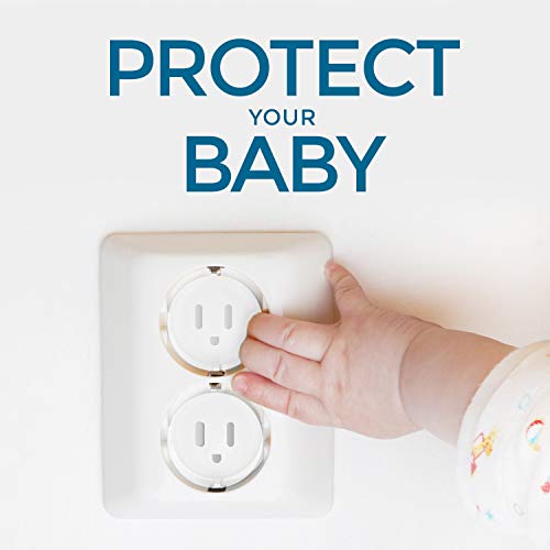 Clear Electric Outlet Covers Baby Proofing 40Pack Bonus Door Pinch Guard Large Outlet Plugs