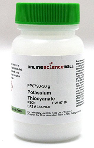 Potassium Thiocyanate Laboratory Chemical Reagent 30 Grams
