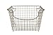 Spectrum Diversified Scoop Stacking Storage Basket, Medium, Satin Nickel (03277)