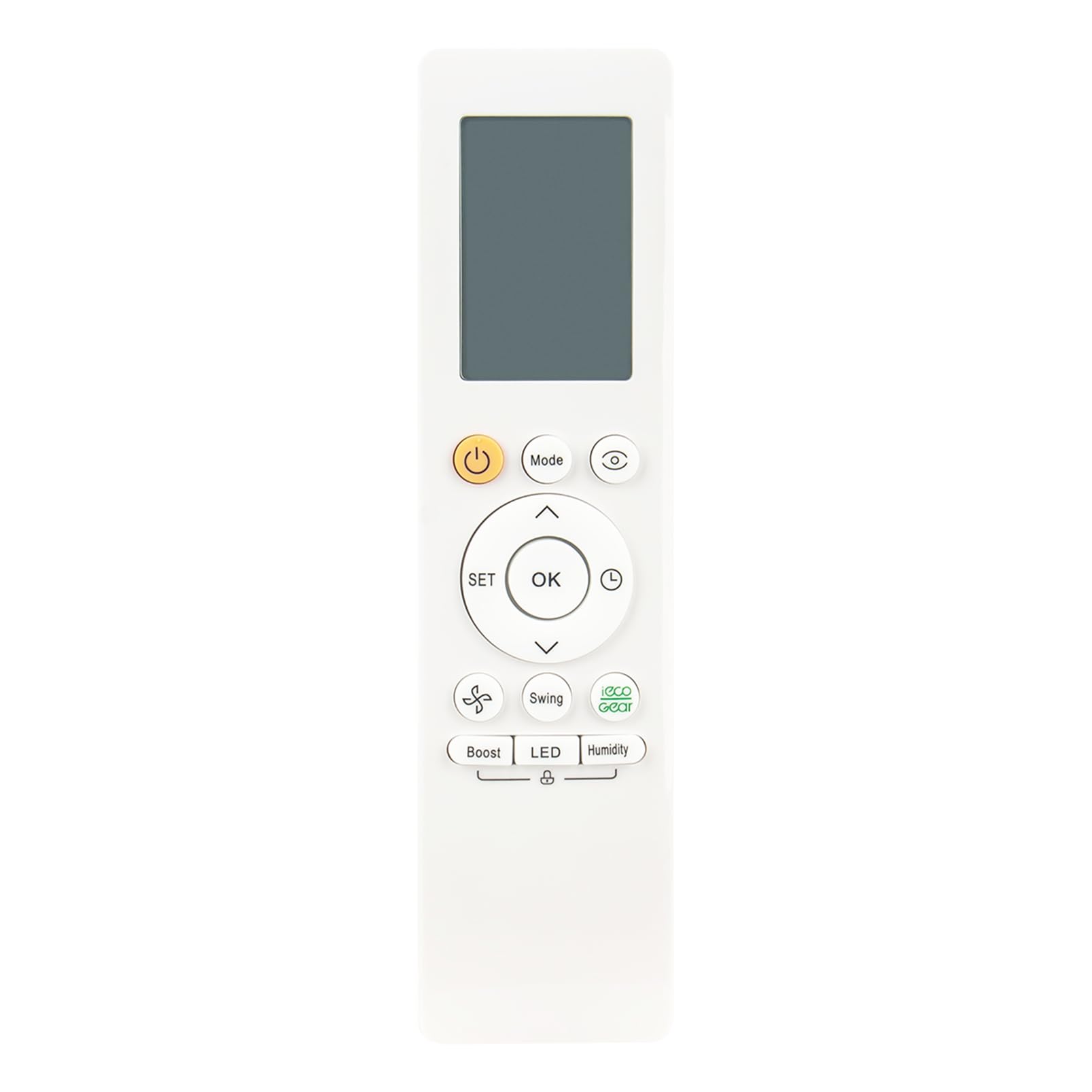 ALLIMITY Replace Remote Control fit for Midea Air Conditioner AC A/C RG10L1(2HS)/BGEF RG10A(B2S)/BGEF RG10L1 RG10A