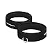 The x Bands - Fitness Bands Resistance - Booty Band - Glute Bands - Squat Bands for Thighs - Thigh Straps - Thigh Exercise Band - Leg Cuffs - Thigh Strap for Cable Machine - Black