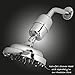 Shower Filter by H2O Natural - High Output Chlorine Removing Showerhead Filtration System and Water Purifier - 3-Stage Replaceable Cartridge with KDF 55, Calcium Sulfite and Activated Carbon - Chrome