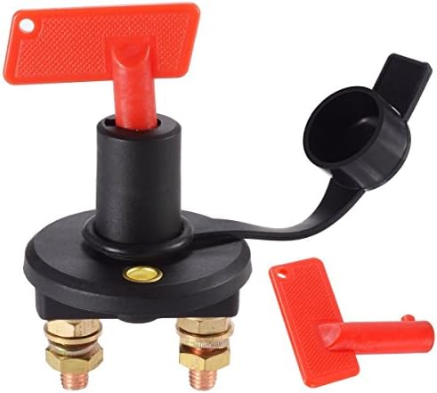 KangNa 12-24V Battery switch isolator, Cut On OFF power switch for car boat RV ATV marine - 2 Installing Holes