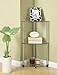 Convenience Concepts Designs2Go Classic Glass 3-Tier Corner Shelf 13.75