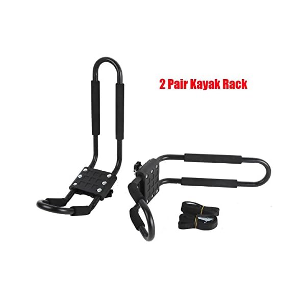 Tengchang-Universal-Roof-J-Bar-Rack-Kayak-Boat-Canoe-Car-SUV-Top-Mount-Carrier