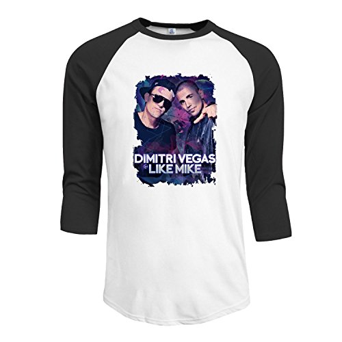 Men's dimitri vegas like mike New Fine Jersey Raglan t shirt
