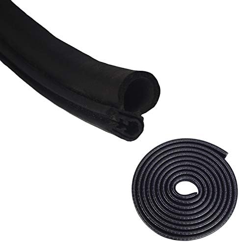 Rubber Trim Lock Seal with 1inch Side Bulb Door Weatherstripping Automotive Window Edge 20ft