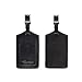 Travelambo Genuine Leather Luggage Bag Tags