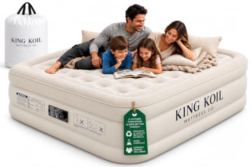 King Koil Queen Air Mattress Built-in Pump