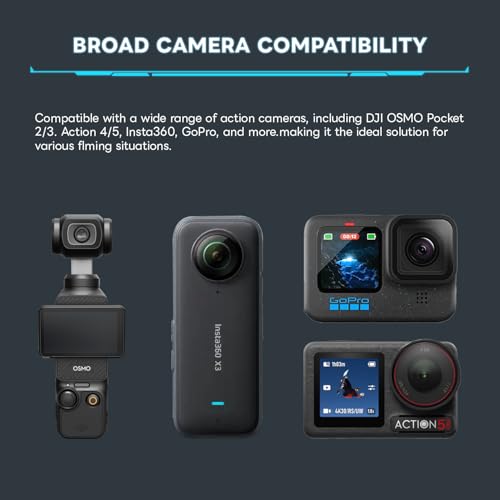 Osmo Pocket Car sucker Mount Blade Arm Sunction Cup Shock Vertical shock Absorbing Car Shooting With safety lock rope 40kg load-bearing Compatible with DJI Osmo Pocket/Gopro/360Action Camera