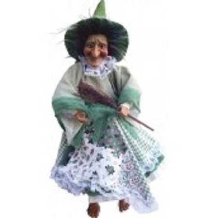 Witches of Pendle - Willow Witch Flying (Green) 25cm