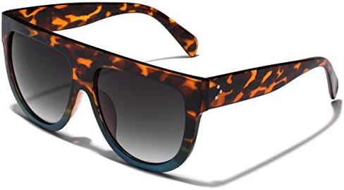 Women's Fashion Flat Top Super Future Sunglasses Retro Vintage Shades