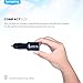 Lumsing 24W/4.8A Universal Dual-Port USB Car Charger - Black
