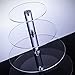 Utenlid Acrylic 4-Tier Round Stacked Party Cupcake Stand with Stable Screw-On Pillars - Tiered Cupcake Stand/Cupcake Tower