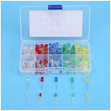 50pcs 12 Volt 3mm White LED Lights Emitting Diodes Pre Wired 7.9 Inch