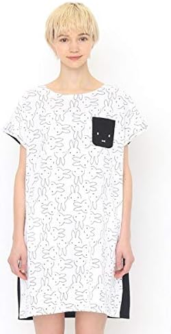 Amazon Co Jp グラニフ Graniph レディース コラボレーション半袖ワンピース ミッフィーフェイス ミッフィー 001ホワイト Ladies F 服 ファッション小物