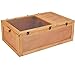 unipaws Tortoise House Starter Kit, The Perfect Kit for Small Animals Includes a Tortoise Enclosure with Tray, Reptile Carpet and 2 Food Bowls, Indoor and Outdoor Anti-Corrosion Habitat (Old Version)