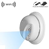 Spy Camera with WiFi Digital IP Signal, Recording & Remote Internet Access, Camera Hidden in a Residential Smoke Detector (WF-404V)