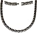 Elegant Titanium Magnetic Therapy Necklace Pain Relief for Neck Arthritis Migraine Headaches Shoulders and Back (Gunmetal Gray)