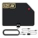 HDTV Antenna, 2019 New Indoor Digital TV Antenna 60-90 Miles Range, Amplifier Signal Booster Support 4K 1080P UHF VHF Freeview HDTV Channels-Support All Television