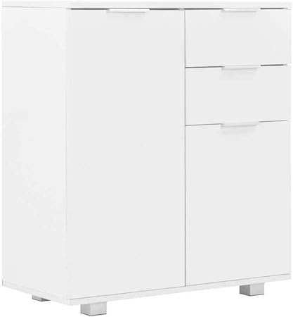 Zerone Buffet De Rangement Brillant Armoire De Rangement Decoration Avec Porte Et Tiroir Pour Salon Bureau Entree Chambre Hotel 71 X 35 X 76 Cm Amazon Fr Cuisine Maison