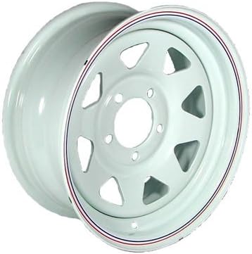 15" x 5" White Spoke Trailer Wheel (5-5" Bolt Circle)