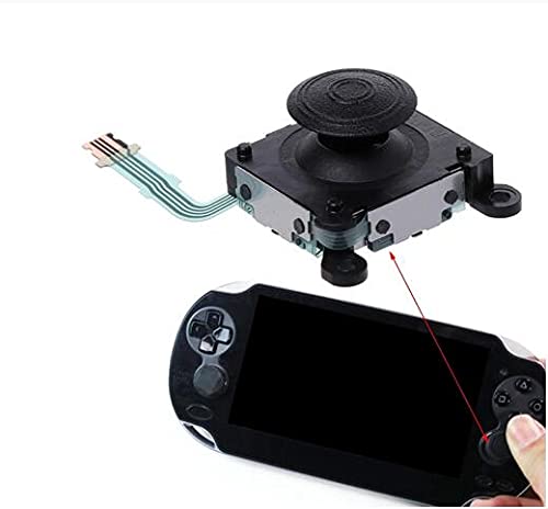 3D Button Analog Control Joystick Stick for PS Vita 2000 PSV 2000 (Black)