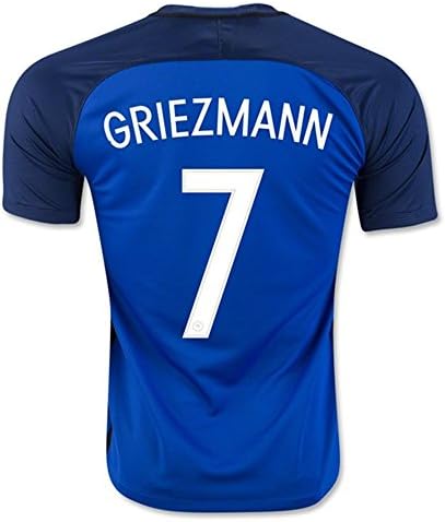 2016 UEFA Euro Cup France 7 Antoine Griezmann Home Footbal Soccer Jersey In Blue
