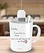 Perfect Christmas Gift - Novelty Coffee Mug Daddy: A Son's First Hero, A Daughter's First Love - Best Father's Day Gifts Porcelain Cup, White 11 OZ