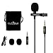 Professional Best Small Mini Lavalier Lapel Omnidirectional Condenser Microphone for Apple iPhone Android Windows Cellphones Clip On Interview Video Voice Podcast Noise Cancelling Mic Blogger Vlogger primary