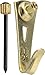 OOK 50918 Professional Picture Hangers, Reusable Art Hooks, Padded, Brass, 5lbs - 100lbs (Hangs 12 Pictures)