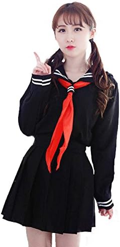Dahliate Women's Sexy High School Uniform Set Sailor Dress Cosplay Costume