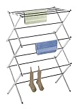 Whitmor 6060-741 Folding Clothes Drying Rack, Chrome, Rust-Proof Guarantee, Premium Quality